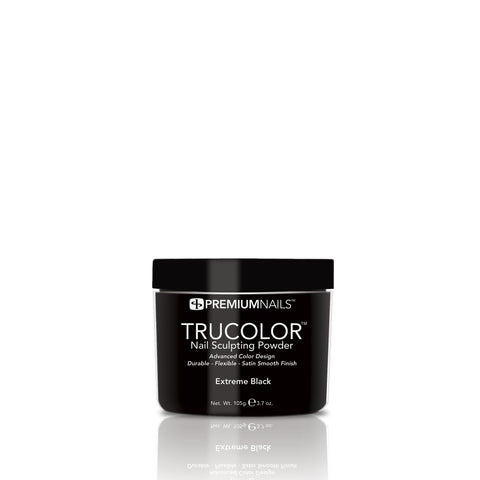 Extreme Black (Opaque/Cover) - TRUCOLOR Nail Sculpting  Powder